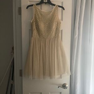 Fun cream dress with tulle